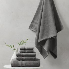 Plume 100% Cotton Feather Touch Antimicrobial Towel 6 Piece Set