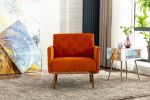 COOLMORE Accent Chair ,leisure single sofa with Rose Golden feet