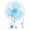 Clip On Fan 2 Speeds Quiet Clamp Fan Adjustable Tilt Auto Shaking Fan Wall Mount Personal Fan