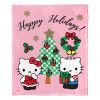 Hello Kitty; Mistletoe Aggretsuko Comics Silk Touch Throw Blanket; 50" x 60"