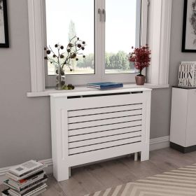 Radiator Cover White 44.1"x7.5"x32.1" MDF