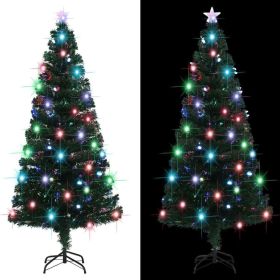 Artificial Christmas Tree with Stand/LED 5 ft Fiber Optic