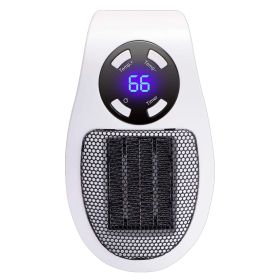 Programmable Space Heater; with Led Display Wall Outlet Electric Heater with Adjustable Thermostat and Timer for Home Office Indoor Use With Remote Co