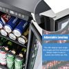 Built-in and Freestanding 15" Mini Beverage Refrigerator/Wine Cabinet, 120 Cans, 34-65¬∞F, Quiet, Adjustable Shelves, Touch Controls, Defrost, Kitchen