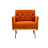 COOLMORE Accent Chair ,leisure single sofa with Rose Golden feet