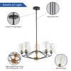 Modern American hanging chandelier -5 bulbs -E26 lamp holder