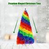 7 Feet Artificial Hinged Traditional Christmas Tree with Metal Stand