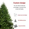 6 -foot artificial Christmas tree with 1,600 cutting -edge, no light, no light hinged cloud fir PVC/PE Christmas tree, suitable for indoor and outdoor