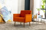 COOLMORE Accent Chair ,leisure single sofa with Rose Golden feet