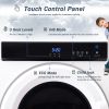 Electric Portable Clothes Dryer;  Front Load Laundry Dryer with Touch Screen Panel and Stainless Steel Tub for Apartments;  Dormitory;  and RVs