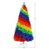 7 Feet Artificial Hinged Traditional Christmas Tree with Metal Stand