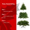 6-FT Artificial Christmas Tree with 1600 Tips,No Light, Unlit Hinged Spruce PVC/PE Xmas Tree for Indoor Outdoor, Green