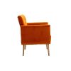 COOLMORE Accent Chair ,leisure single sofa with Rose Golden feet