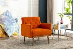 COOLMORE Accent Chair ,leisure single sofa with Rose Golden feet