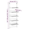 5-Tier Hanging Laundry Drying Rack Aluminum