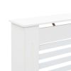 Radiator Cover White 44.1"x7.5"x32.1" MDF