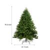 6 -foot artificial Christmas tree with 1,600 cutting -edge, no light, no light hinged cloud fir PVC/PE Christmas tree, suitable for indoor and outdoor