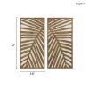 Birch Palms Two-tone 2-piece Wood Panel Wall Decor Set