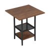 Bar Table and Chairs Set with Glass and Wine Holder for 4, 5 Piece Bar Kitchen Counter Height Table with 4 Stools,  Dinner Table Set with Shelves for