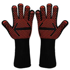 Spot Heat Insulation Barbecue Kitchen Baking Thick And High Temperature Resistant Oven Anti-scald Microwave Oven Gloves (Option: 7style-Average Size-21style)