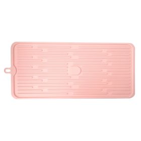 Large Multifunctional Silicone Foldable Non-slip Placemat (Option: Apricot Pink)