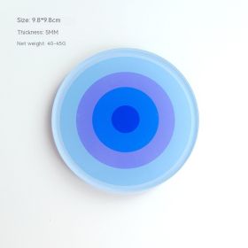 Acrylic Thickened Aromatherapy Heat Insulation Coaster (Option: Gradient Blue Small)