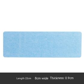 Diatomite Coaster Cup Bathroom Soap Box Hydrophilic Pad (Option: Blue 22x8cm)