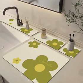 Kitchen Counter Top Faucet Absorbent Pad Bathroom Vanity Splash And Water Proof (Option: Color1-10x38CM-Nonporous)