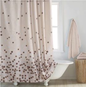 Shower Curtain Polyester Thickened Waterproof Partition Wet And Dry Separation (Option: Shar shower curtain-80X220CM 6holes)