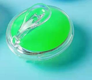 Crystal Transparent Silicone Shampoo (Color: Green)