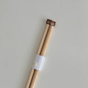 Cartoon Three-dimensional Bear Tulip Chopsticks (Option: Brown Bear)