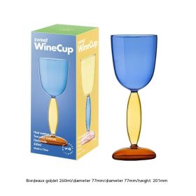 Borosilicate Handmade Red Wine Glass (Option: BlueBordeaux Cup260ml)