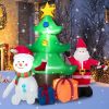 Happy Christmas Holiday Yard Decorations Inflatable W/ LED Lights