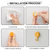 20pcs Self Adhesive Wall Hook Kitchen Bathroom Hook Strong Without Drilling Non-Marking Hook Door Towel Hanger Cute Hook Storage