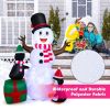 Happy Christmas Holiday Yard Decorations Inflatable W/ LED Lights