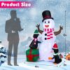 Happy Christmas Holiday Yard Decorations Inflatable W/ LED Lights