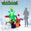 Happy Christmas Holiday Yard Decorations Inflatable W/ LED Lights