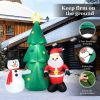 Happy Christmas Holiday Yard Decorations Inflatable W/ LED Lights