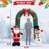 Happy Christmas Holiday Yard Decorations Inflatable W/ LED Lights