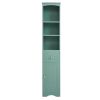 Tall Bathroom Cabinet;  Freestanding Storage Cabinet with Drawer;  MDF Board;  Adjustable Shelf