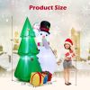 Happy Christmas Holiday Yard Decorations Inflatable W/ LED Lights