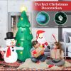 Happy Christmas Holiday Yard Decorations Inflatable W/ LED Lights