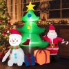 Happy Christmas Holiday Yard Decorations Inflatable W/ LED Lights