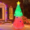 Happy Christmas Holiday Yard Decorations Inflatable W/ LED Lights