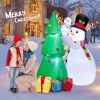 Happy Christmas Holiday Yard Decorations Inflatable W/ LED Lights