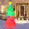 Happy Christmas Holiday Yard Decorations Inflatable W/ LED Lights