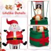 Happy Christmas Holiday Yard Decorations Inflatable W/ LED Lights