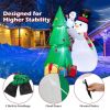 Happy Christmas Holiday Yard Decorations Inflatable W/ LED Lights