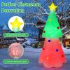 Happy Christmas Holiday Yard Decorations Inflatable W/ LED Lights