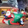 Happy Christmas Holiday Yard Decorations Inflatable W/ LED Lights